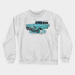 1957 Chevrolet 210 Station Wagon Crewneck Sweatshirt